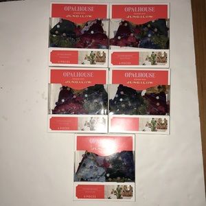 Bundle of five boxes of vase filler ornaments trees with tassels BoHo vibe